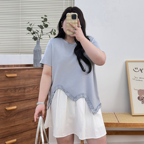 NEW【8/7 20点】宛宛家不规则短袖