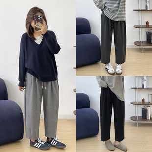 高腰显瘦哈伦裤 宛宛大码 九分糯米萝卜裤 胖MM复古休闲秋冬新款 女装