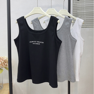 宛宛大码 外穿吊带背心打底夏季 胖mm修身 显瘦遮副乳内搭小上衣 无袖