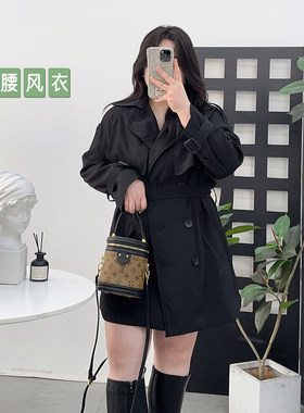 宛宛家收腰风衣外套百搭时尚