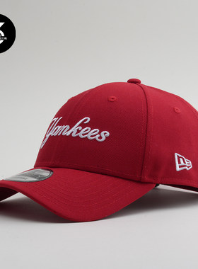 韩国代购NEWERA纽亦华帽子YANKEES940硬顶MLB纽约扬基棒球帽红色