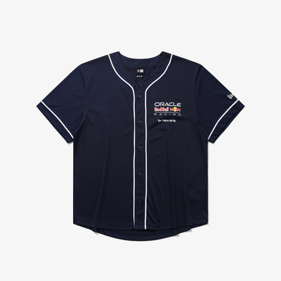 韩国代购NEW ERA X RED BULL RACING纽亦华X红牛联名网眼衬衫藏蓝