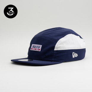 韩国代购NEWERA纽亦华尼龙速干透气防晒轻量平沿软顶五片帽藏蓝色