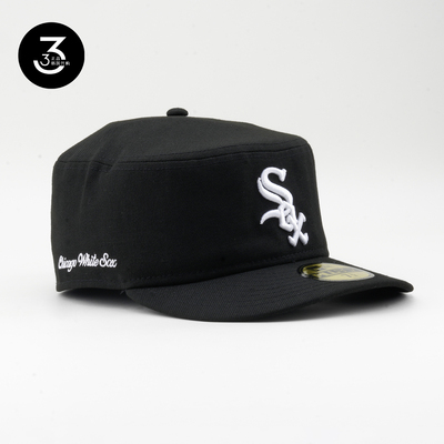 韩国代购NEWERA纽亦华PILLBOX平沿全封闭药盒帽SOX芝加哥白袜黑色