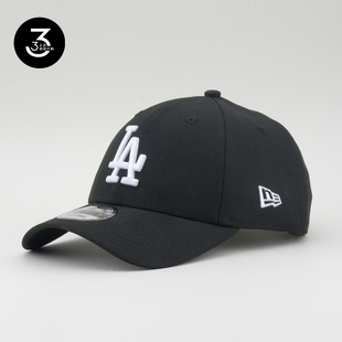 韩国代购 940硬顶大标棒球帽黑色白字LA NEWERA纽亦华帽子男女同款