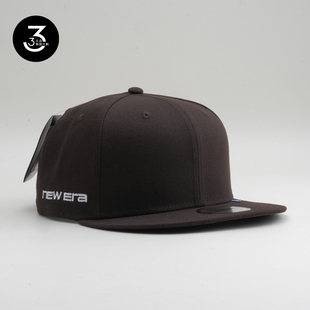 韩国代购 NEWERA纽亦华帽子950平沿可调节无LOGO大头围棒球帽咖啡