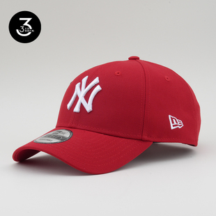 NY棒球帽鸭舌帽红色 款 韩国代购 NEWERA纽亦华男女通用940硬顶经典