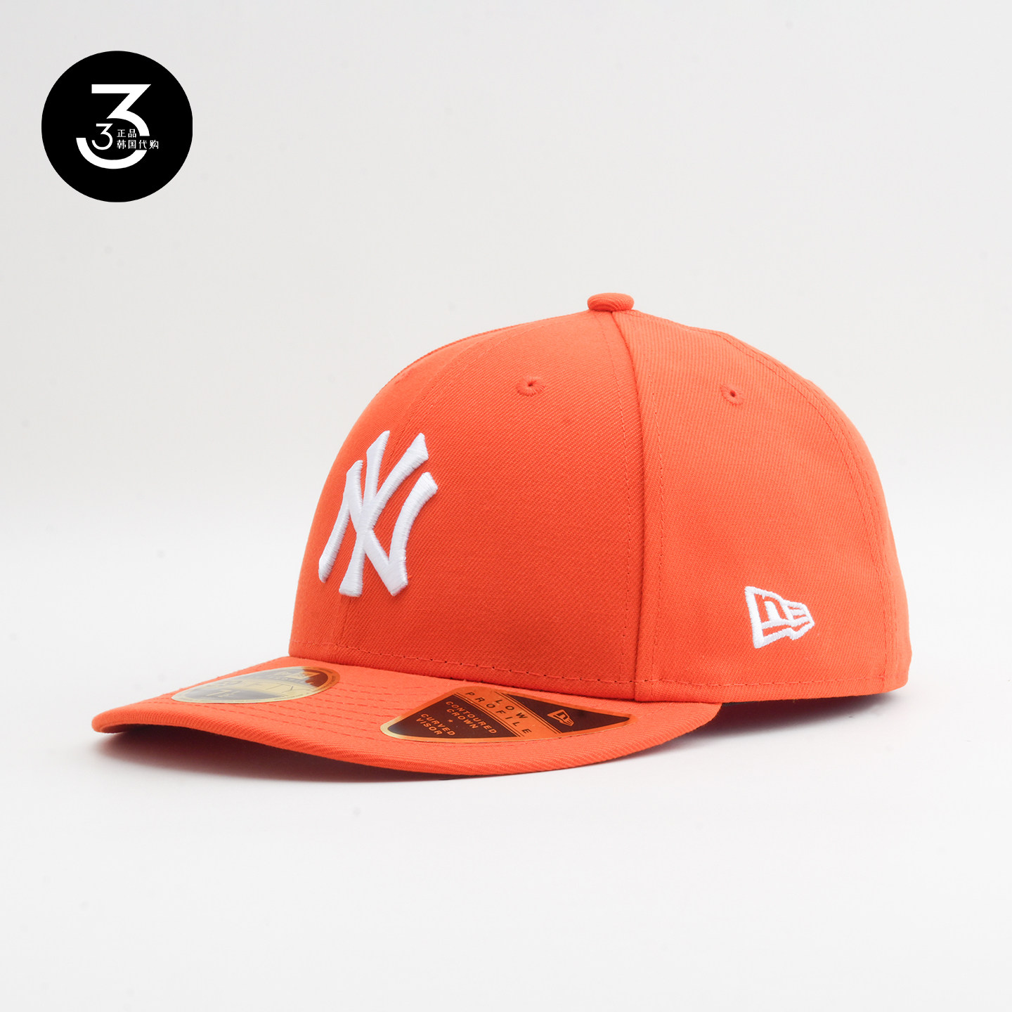韩国代购NEWERA纽亦华LP5950微弯檐全封闭棒球帽NY纽约扬基桔色,运动包/户外包/配件,运动帽,淘宝优惠券,粉丝福利购,淘宝优惠卷