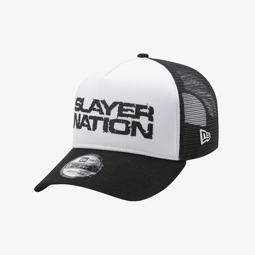 韩国代购 纽亦华 NEWERA X SLAYER联名高颅顶大头围网眼卡车帽黑