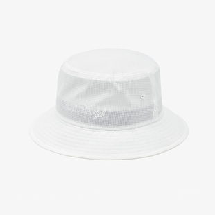 韩国代购NEWERA纽亦华高尔夫帽酷点材质夏季防晒透气渔夫帽白色