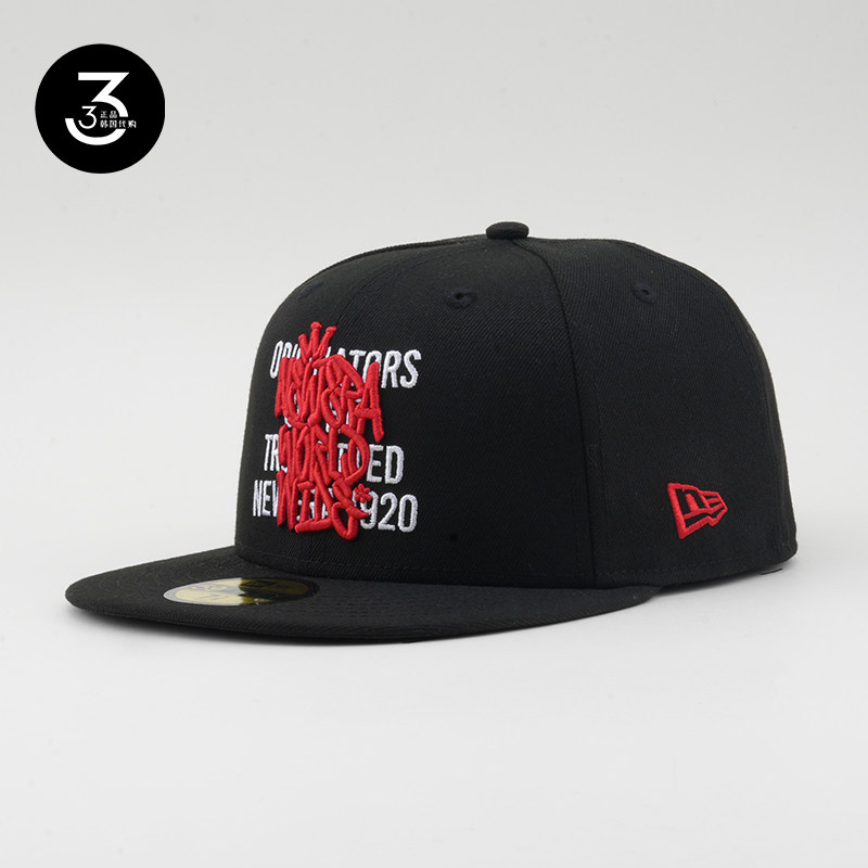 韩国代购NEWERA纽亦华59FIFTY平沿全封闭5950涂鸦字母棒球帽黑色