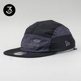 韩国代购 NEWERA纽亦华209平沿速干防晒舒适透气五片帽黑拼灰色