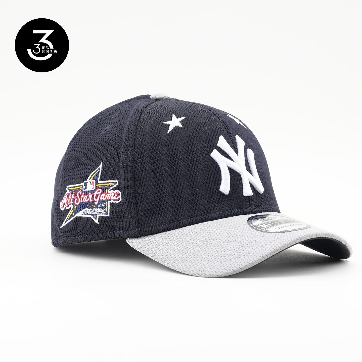 美国代购NEWERA纽亦华MLB全明星3930弯沿全封闭棒球帽NY纽约洋基
