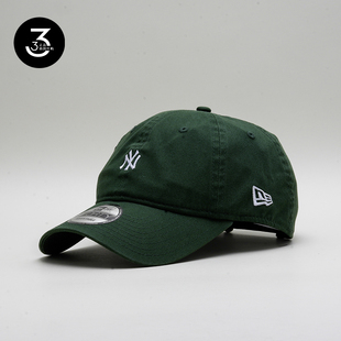 韩国代购 NEWERA帽子夏潮940小标软顶NY鸭舌帽洋基棒球帽深绿色