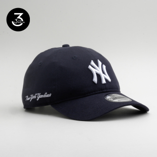 韩国代购 NEWERA纽亦华MLB球队940软顶大标棒球帽NY纽约扬基藏蓝色