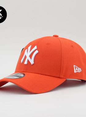 韩国代购NEWERA纽亦华帽子男女同款经典940硬顶NY大标棒球帽橙色