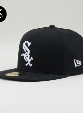 韩国代购NEWERA纽亦华5950平沿全封闭棒球帽MLB芝加哥白袜59FIFTY