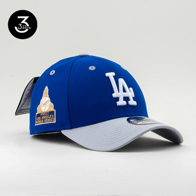 韩国代购NEWERA纽亦华3930弯沿硬顶全封闭世界大赛棒球帽LA双拼色