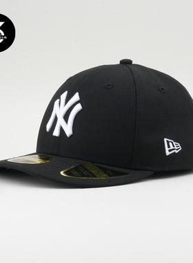 韩国代购NEWERA纽亦华帽子LP5950微弯檐全封闭美式棒球帽NY黑色