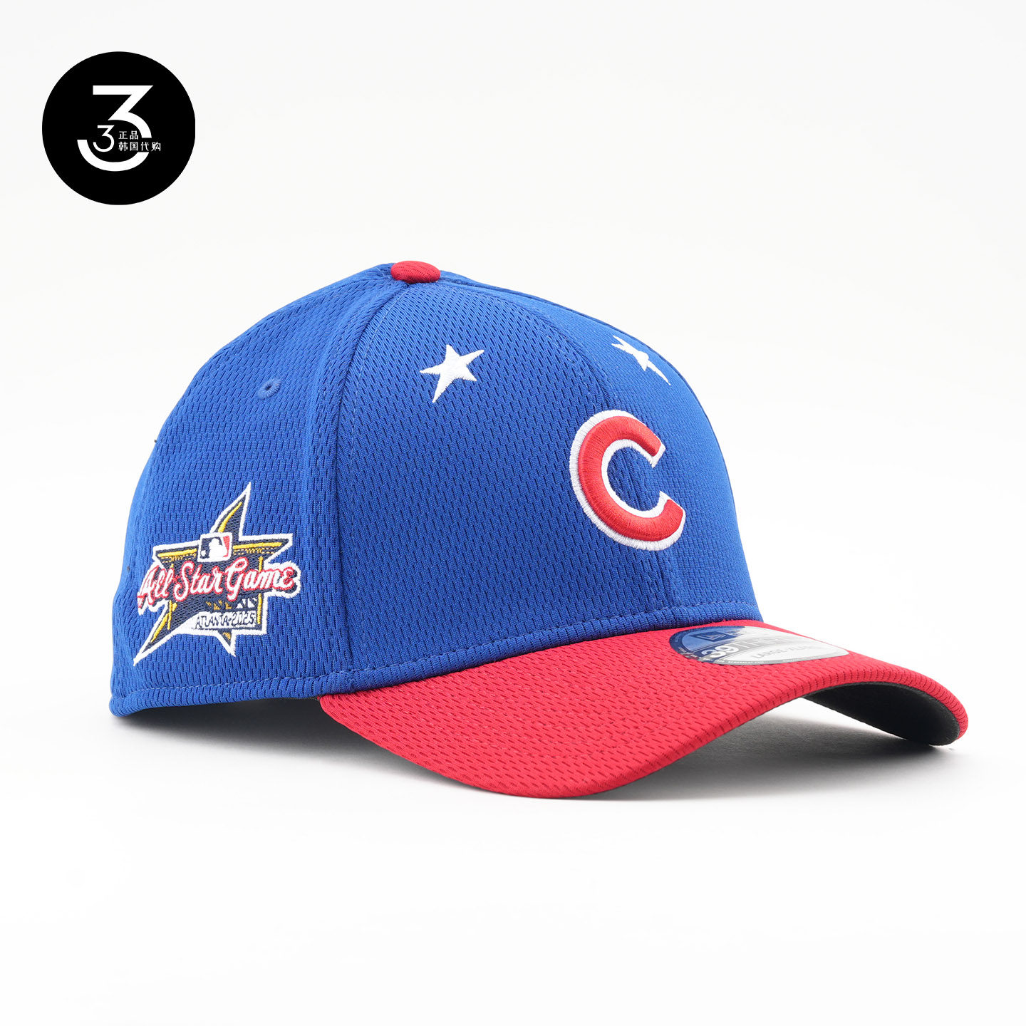 美国代购NEWERA纽亦华MLB全明星3930弯沿全封闭棒球帽芝加哥小熊