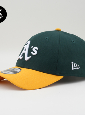 韩国代购NEWERA纽亦华帽子MLB球队标940硬顶棒球帽AS奥克兰运动家