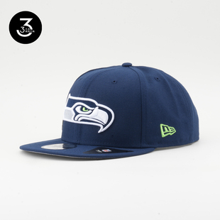 韩国代购NEWERA纽亦华NFL橄榄球950平沿可调节棒球帽西雅图海鹰