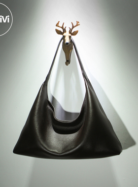 Airvivi-22S44-2025秋冬新款头层牛皮腋下包单肩包真皮大包女包