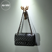 15S46 欧洲站经典 羊皮菱格包 Airvivi 时尚 真皮女包单肩包链条包