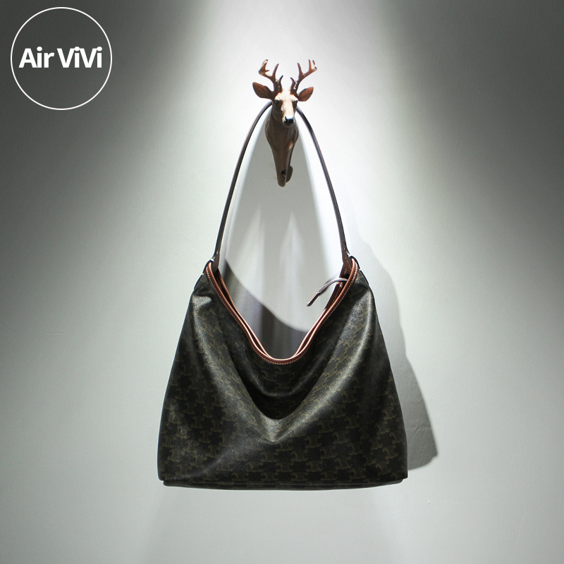 Airvivi-21S23-秋冬新款大容量时尚老花hobo 单肩包腋下包 女包