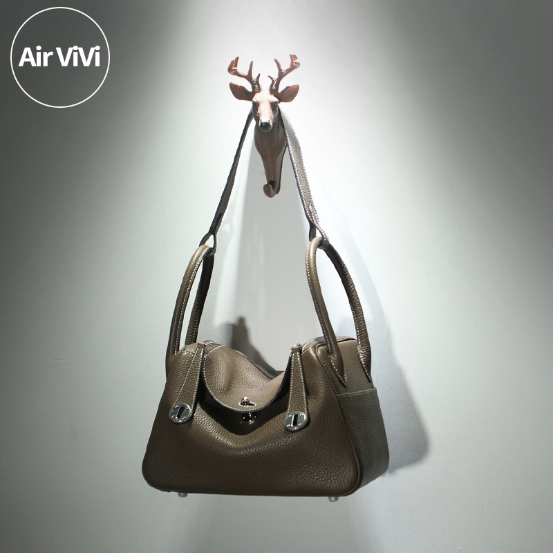 【Airvivi高端】20S84-头层牛皮TC皮经典琳迪包真皮单肩包女包