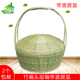 有盖竹编制品水果提篮农家菜筐装 购物筐 饰手工艺礼品盒海鲜篮子