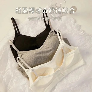 美背排扣学生韩版 运动抹胸内衣女 美背裹胸聚拢防走光无钢圈一体式