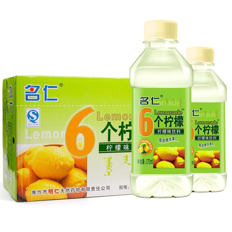 名仁 苏打水饮料 6个柠檬 柠檬味饮料 375ml*24瓶箱 北京包邮怎么样,好用不?