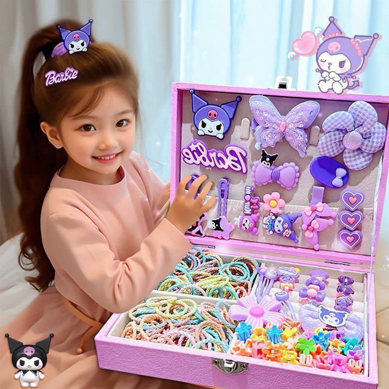 儿童发饰生日礼物套装礼盒库洛米发饰发夹发绳女童首饰盒