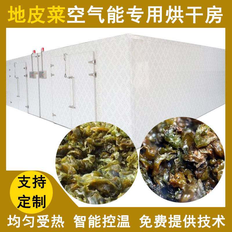大型地皮菜地木耳烘干机热泵式地达菜烘干房空气能地软干燥设备