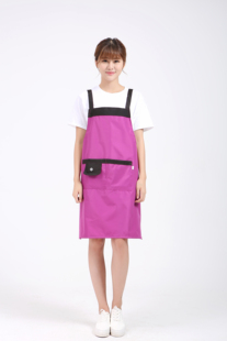 厂家定做韩版 围裙定制广告围裙diy可印字logo防水服务员厨师围裙