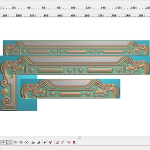 财源大象沙发靠头精雕图大象头脑和谐顶冠高屏灰度图浮雕大床沙发