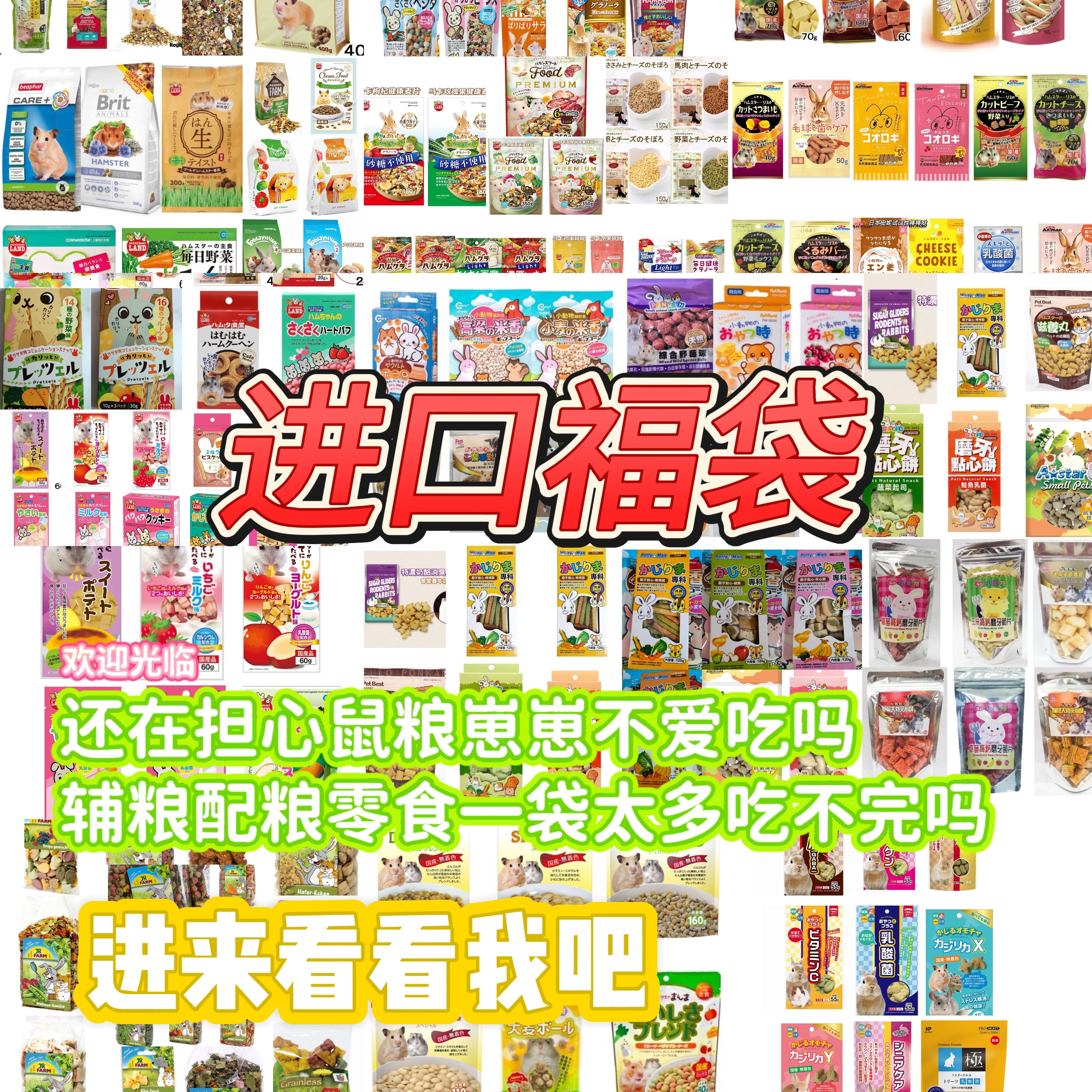 日本英国台湾分装福袋金丝熊仓鼠