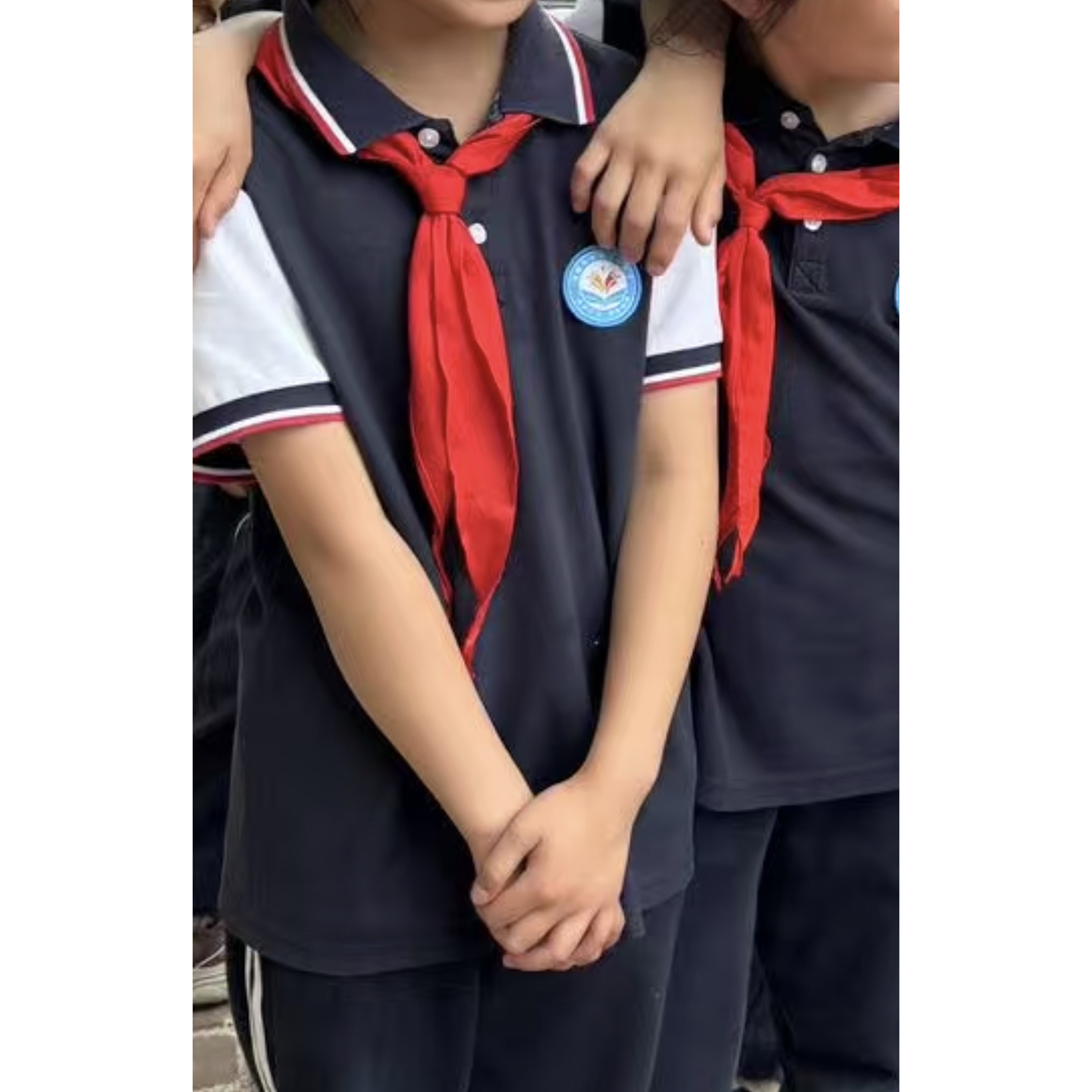 柏堰科技园学生校服上衣短袖夏藏
