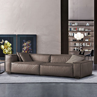 客厅家具ins简约轻奢沙发真皮沙发北欧极简小户型沙发组合