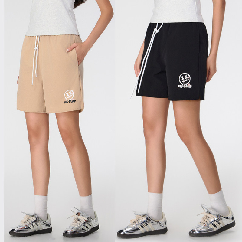 MBD小恶魔运动休闲速干短裤男女同款宽松轻奢沙滩裤三分裤透气夏