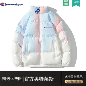 冠军官网旗舰店官正品情侣装加厚款羽绒服男女同款秋冬季短外套潮