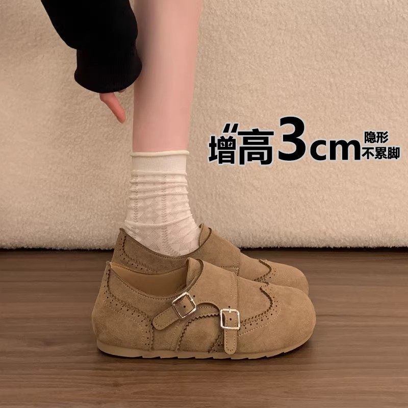 日本GP内增高厚底勃肯鞋女2026新款一脚蹬乐福单鞋网红休闲博肯鞋,女鞋,勃肯鞋/软木鞋,淘宝优惠券,粉丝福利购,淘宝优惠卷