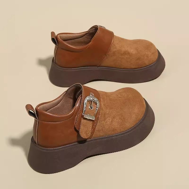 日本GP棕色复古勃肯鞋女2026春季新款真皮松糕时尚休闲百搭乐福鞋,女鞋,勃肯鞋/软木鞋,淘宝优惠券,粉丝福利购,淘宝优惠卷