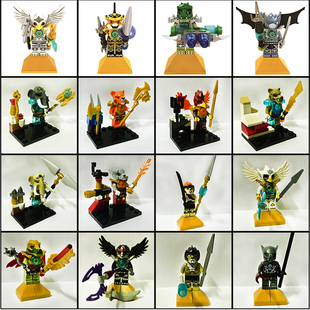 包邮现货战兽气功传奇赤马传奇小颗粒积木蝎斯狂人偶人仔拼装玩具