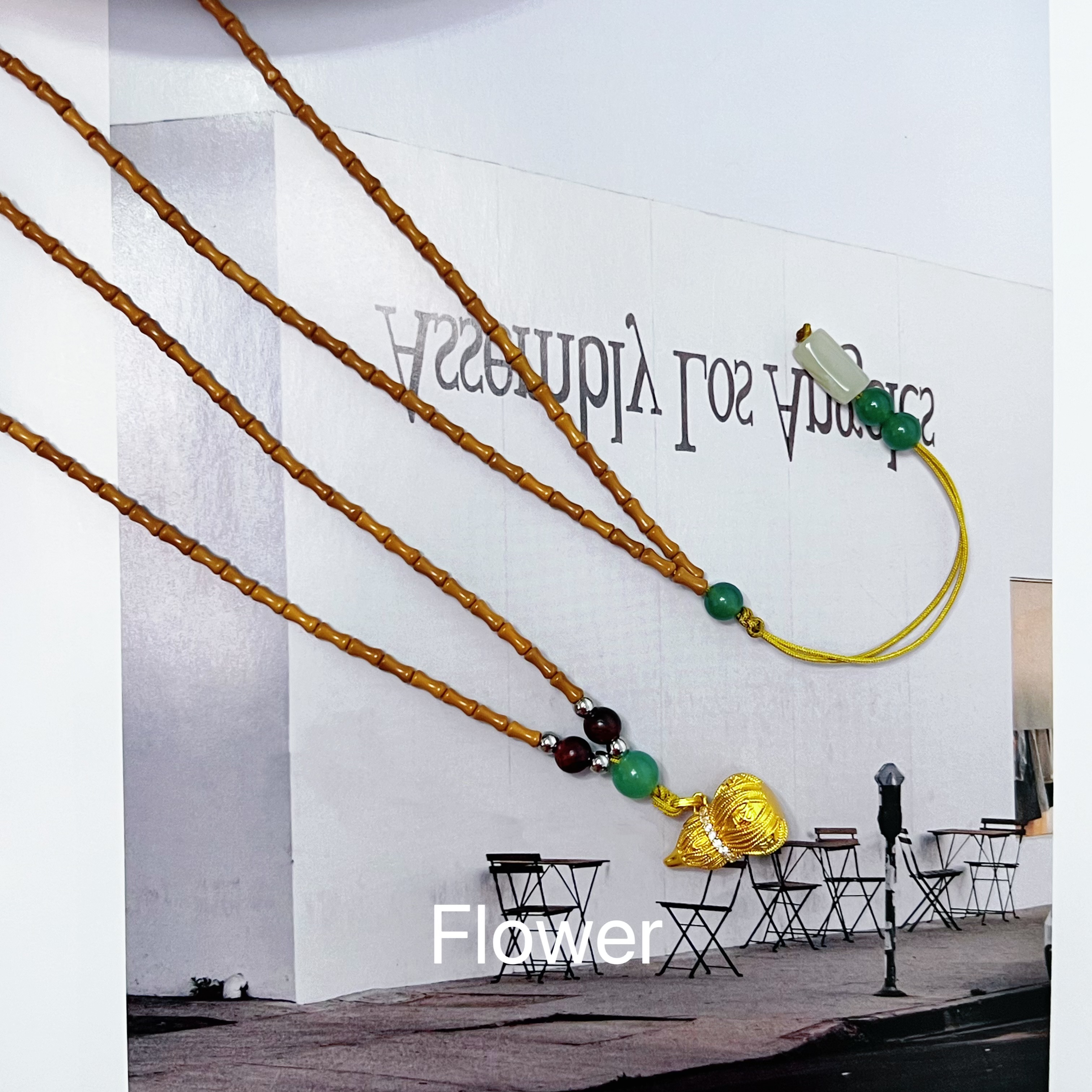 原创自制金色葫芦吊坠小竹节项链气质小众新中式复古百搭毛衣链