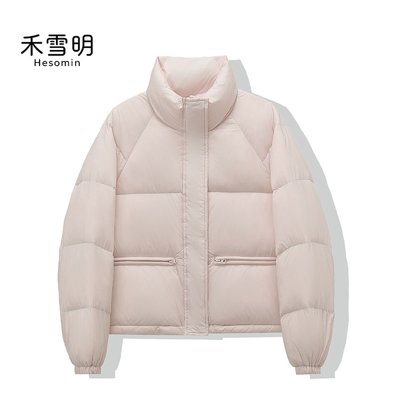 小个子面包服韩版白鸭绒羽绒服女