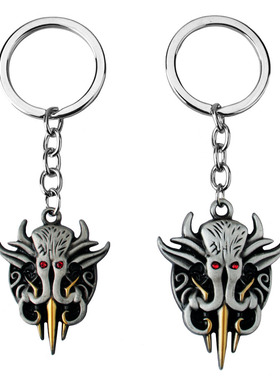 Baldur's Gate游戏周边饰品博德之门3克苏鲁钥匙扣挂件跨境亚马逊