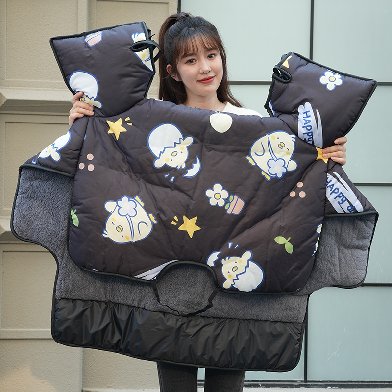 电动车防寒罩挡风被冬季加绒