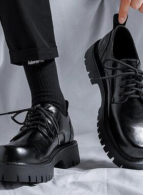 冬季新款大码男鞋45商务正装皮鞋46德比鞋47加宽新郎鞋48加绒棉鞋